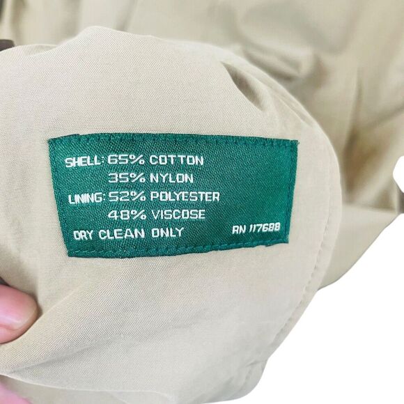 Lauren Ralph Lauren | Tan Single Breasted Classic Trench Coat 46R | EUC - Picture 14 of 14